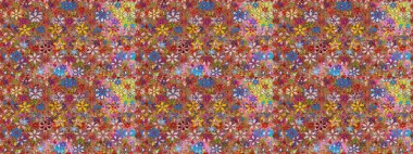 Sabıka fotoğraflarında, bebek kıyafetlerinde, duvar kâğıtlarında, paket kutularında falan kullanılabilir. Zarif, parlak ve pürüzsüz kahverengi çiçek deseni tasarımı.