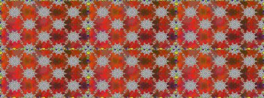 Tekrar eden çiçek arkaplanı, zarif kahverengi çiçek duvar kağıdı. Kahverengi renklerde çiçek desenleri, el yapımı papatyalar, papatyalar..