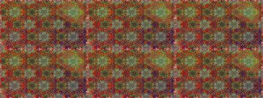 Çiçeklerle suluboya desenli çiçek deseni. Kahverengi renkli Asya tekstili. Raster illüstrasyonu.