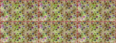 Karalama çiçeği. Zentangle soyut çiçekleri. Güzel kumaş deseni. Raster illüstrasyonu. Düz Çiçek Elementleri Tasarımı. Renkli Bahar Teması Kusursuz Arkaplan.