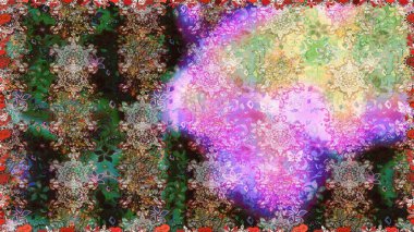 Hint çiçek liyada madalyon deseni. Etnik Mandala süsü. Tekstil, tebrik kartı, boyama kitabı, telefon kılıfı baskı için kullanılabilir. Raster Kına dövme tarzı.