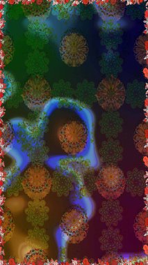 Doodle tarzı. El çizimi dikişsiz sonbahar çiçekleri deseni. Tekstil ve kapak tasarımı için mükemmel. Kahverengi renkli çiçekler. Renkli, kahverengi, pürüzsüz desen.