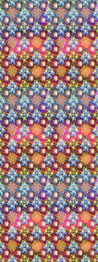 Raster illüstrasyonundaki çiçek desenli çizim. Suluboya tarzında tarafsız ve mavi renkte çiçekler.