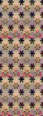 Organik elementler. Raster deseni. Botanik çizim kalıbı. Suluboya etkisi.