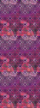 Doğa. Çiçek kolajı. Raster deseni. - Mor çiçekler. Çiçek kompozisyonu. Çiçek arkaplan. Küçük çiçekte güzel desen var..