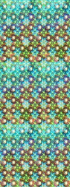 Düz Çiçek Elementleri Tasarımı. Mavi renkli çiçekler. Çiçekli çizim şekli. Renkli Bahar Teması çizim şablonu.