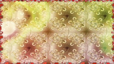 Çiçek izi. Suluboya kusursuz desen. Suluboya stilinde bej ve nötr renkte çiçekler.