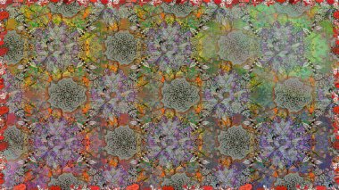 Raster güzel kumaş deseni. Soyut zerafet çiçek arka plan ile seamless modeli.