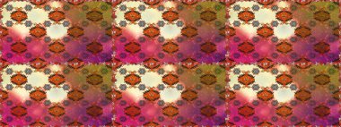 Çiçekli karalama şeklinde Raster çiçek deseni. Kahverengi renkli çiçekler. Nazik, narin çiçek arkaplanı.