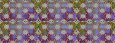 Kumaş desenli papatya çiçeği detayı. Gri renkli çiçekler.