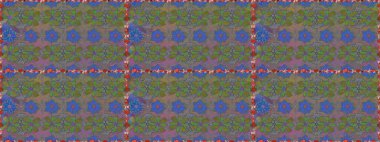 Raster illüstrasyonunda kusursuz çiçek deseni. Suluboya tarzında gri renkte çiçekler.