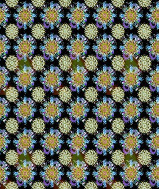 Renkli Yaz Temalı Kusursuz Arkaplan. Raster illüstrasyonunda kusursuz çiçek deseni. Siyah ve nötr renklerde çiçekler. Düz Çiçek Elementleri Tasarımı.