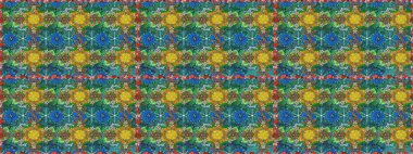 Çiçek ve yapraklı karalama şeklinde Raster çiçek deseni. Yumuşak, yeşil renkli bahar çiçekleri. Raster illüstrasyonu.