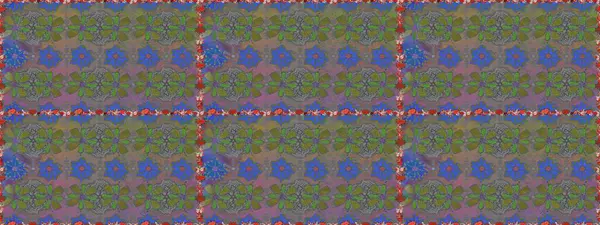 Raster illüstrasyonunda kusursuz çiçek deseni. Suluboya tarzında gri renkte çiçekler.