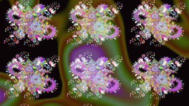 Çiçek desenli eskiz. Siyah renkli çiçekler. Tişört baskısı için çiçek boyama rasteriName.