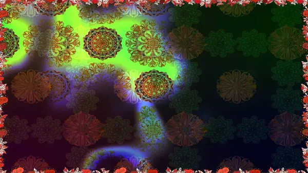 Vadinin çiçekleri kahverengi ve gri renklerde. Raster dikişsiz çiçek deseni.