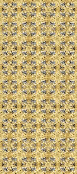 Barok tarzında altın çiçek süsü. Antika altın tekrarlanabilir duvar kağıdı. Sarı, bej ve nötr renklerde altın element. Damask arkaplanı tekrarlayan kusursuz desen.