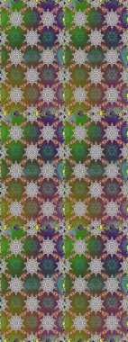 Yeşil renkte çiçeklerle süslenmiş kusursuz çiçek deseni. Suluboya tarzında yeşil renkte çiçekler.