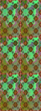 Vadinin yeşil renkli çiçekleri. Raster dikişsiz çiçek deseni.