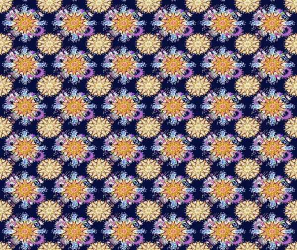 Çiçekler suluboya tarzında mavi ve bej renklerde. Mavi ve bej renkli çiçeklerle kusursuz çiçek deseni.