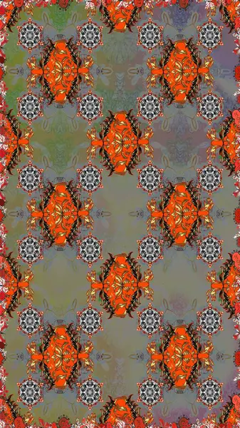 Küçük çiçekteki sevimli çiçek deseni. Modaya uygun kumaş deseni. Raster illüstrasyonu. Kusursuz Tony kumaş deseni.