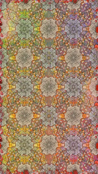 Sevimli çiçek raster deseni. Düz çiçek öğeleri tasarım. Moda kumaş deseni. Yaz tema Dikişsiz desen arka plan rengi.