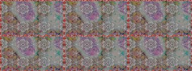 Gri renkli çiçekler. Renkli Bahar Temalı Kusursuz Arkaplan. Güzel çiçek deseni. Düz Çiçek Elementleri Tasarımı.