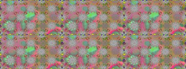 Raster suluboya çiçek deseni, narin çiçekler, gri çiçekler, tebrik kartı şablonu. Güzel kumaş deseni.