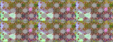 Flowers on gray and brown colors. Colour Spring Theme seamless pattern Background. Floral seamless pattern background. Flat Flower Elements Design Raster illustration.