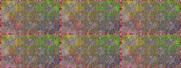 Kusursuz Chichi kumaş deseni. Çiçek deseni. Raster illüstrasyonu. Renkli Bahar Temalı Kusursuz Arkaplan. Düz Çiçek Elementleri Tasarımı.