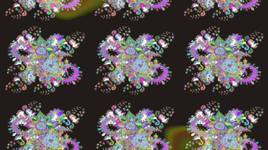 Raster suluboya çiçek deseni, narin çiçekler, gri çiçekler, tebrik kartı şablonu. Raster Güzel kumaş deseni.