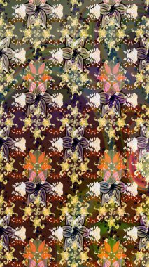 Raster güzel bir çiçek deseni çizmiş. Tatil havası. Nazik romantik baskı. Bahar mevsimi.