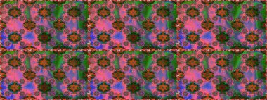 Sorunsuz çiçek deseni kaydırma kağıt, davet, el ilanı, afiş veya Web sitesi Web sitesi arka plan duvar kağıdı için kullanılabilir. Elle çizilmiş Raster resim. Parlak unsurları.