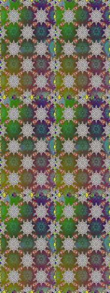 Yeşil renkte çiçeklerle süslenmiş kusursuz çiçek deseni. Suluboya tarzında yeşil renkte çiçekler.