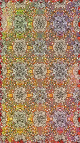 Sevimli çiçek raster deseni. Düz çiçek öğeleri tasarım. Moda kumaş deseni. Yaz tema Dikişsiz desen arka plan rengi.