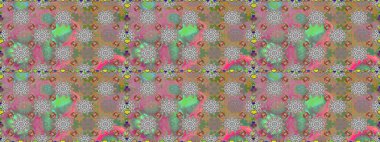 Raster suluboya çiçek deseni, narin çiçekler, gri çiçekler, tebrik kartı şablonu. Güzel kumaş deseni.