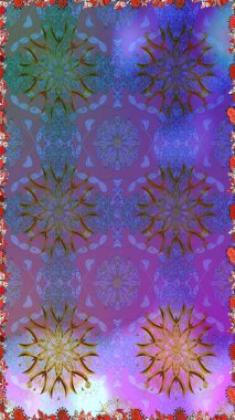 Raster güzel kumaş deseni. Soyut zerafet çiçek arka plan ile seamless modeli.