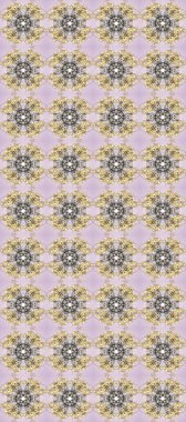 Paisleys zarif çiçek desenli arkaplan duvar kâğıdı çizimi klasik stil güzel modern 3D çizgili altın nötr, bej ve gri desenli çiçek yaprakları ve süslemeleri.