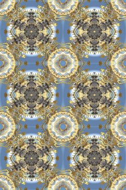 Kış kar dokusu duvar kağıdı. Tarafsız, gri ve bej renklerde altın kar taneleri. Sembol bayramı, yeni yıl kutlamaları, altın desenler. Noel altın kar taneleri kusursuz desen.