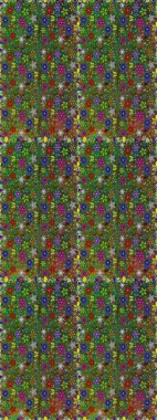 Kusursuz. Çiçekli yaz çiçekleri. Moda baskıları için zarif bir şablon. Küçük renkli çiçekler. Küçük çiçekte güzel bir desen. Motley illüstrasyonu.