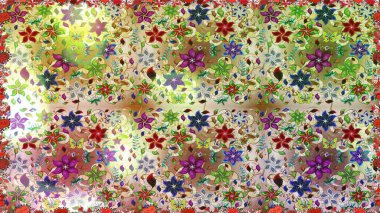 Raster illüstrasyonu. Moda baskısı. Dekorasyon ve tasarım için güzel bir desen. Suluboya kusursuz desen. Eski model. Çiçeğin suluboya çizimlerinin zarif deseni.