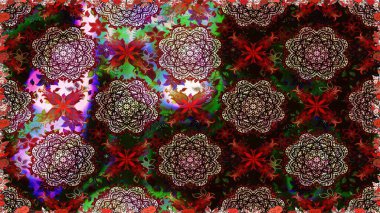 Küçük çiçekteki sevimli çiçek deseni. Raster illüstrasyonu. Modaya uygun kumaş deseni. Kusursuz Tony kumaş deseni.