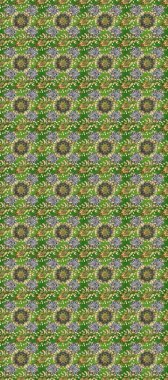 Paisleys zarif çiçek desenli arkaplan duvar kâğıdı çizimi. Klasik stil, güzel, modern, üç boyutlu sanat eseri, altın ve yeşil, gri ve bej desenli desenli çiçek yaprakları ve süslemeleri..