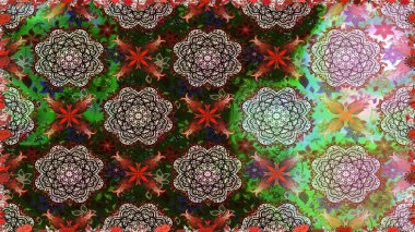 Hediye ambalaj kağıdı, tebrik kartları, posterler ve pankart tasarımı. Raster düz çiçekleri pürüzsüz desen. Gri ve kahverengi renkte çiçekler.