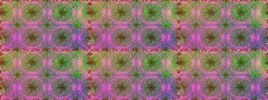 El çizimi çiçekli, soyut, pürüzsüz desen. Yeşil renkli çiçekler. Raster illüstrasyonu.