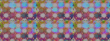 Gri yapraklı yabani çiçekler. Kusursuz bir arka plan modeli. Suluboya, elle çizilmiş. Raster illüstrasyonu.