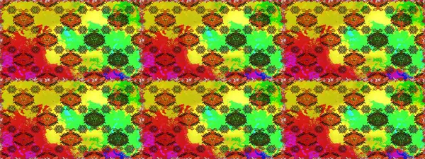 Şirin çiçek elementleri. Sarı ve yeşil renkli çiçekler. Raster illüstrasyonu. Kusursuz..