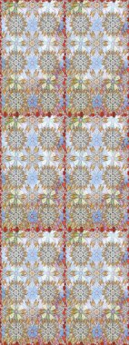 Tomurcukları çiçek olan sevimli bir çiçek deseni. Raster illüstrasyonu. Raster. Kusursuz bir geçmişi var. Kumaş, tekstil, duvar kağıdı baskısı için. Antika retro tarzı.