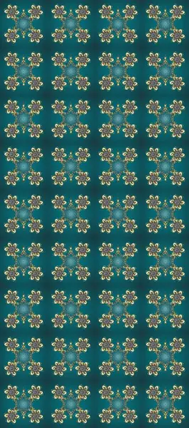 2019 Noel 'i, kar tanesi, yeni yıl. Altın elementli mavi, yeşil ve gri renklerde klasik, pürüzsüz desen.