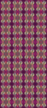 Mor, gri ve kahverengi renkte desen. Raster Golden Mehndi kusursuz desen. Kına dövmeli süs çiçekleri, altın çıkartmalar, mehndi ve yoga tasarımı, kartlar ve parmak izleri..